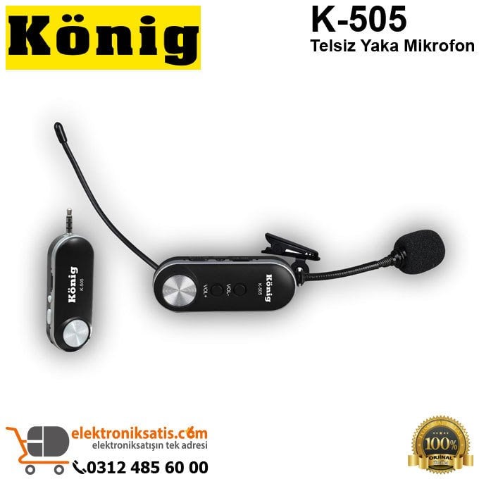 König K-505 Telsiz Yaka Mikrofon