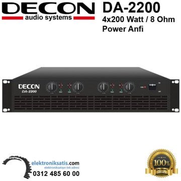 Decon DA-2200 4x200 Watt Power Anfi