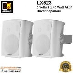 AUDAC LX523 3 Yollu 2x40 Watt Beyaz Aktif Duvar hoparlörü