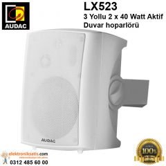 AUDAC LX523 3 Yollu 2x40 Watt Beyaz Aktif Duvar hoparlörü