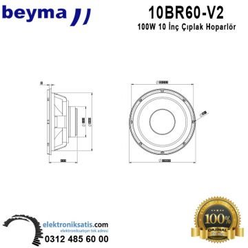 Beyma 10BR60V2 10 inç- 25 cm Hoparlör