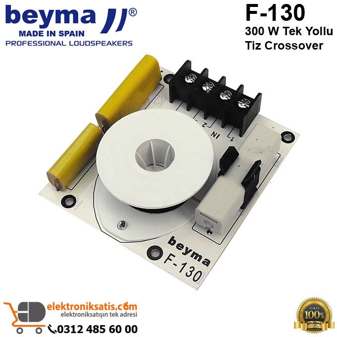 Beyma F-130 300 W Tek Yollu Tiz Crossover