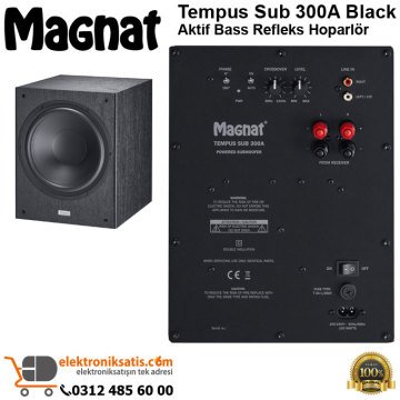 Magnat Tempus Sub 300A Black Aktif Bass Refleks Hoparlör