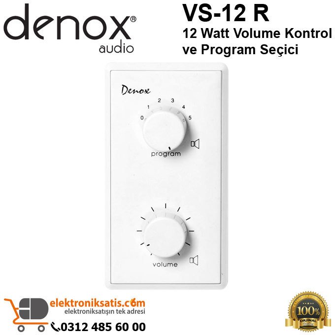 Denox VS-12 R Volume Kontrol ve Program Seçici
