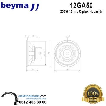 Beyma 12GA50 12 inç - 30 cm  Hoparlör