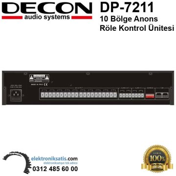 Decon DP-7211 10 Bölge Anons Röle Kontrol Ünitesi