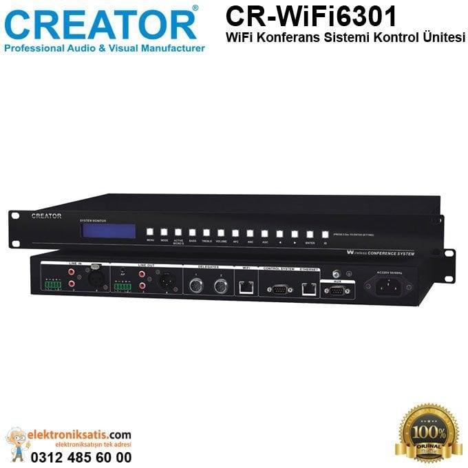 Creator CR-WiFi6301 WiFi Konferans Sistemi Kontrol Ünitesi