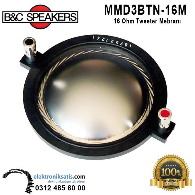 B&C MMD3BTN-16M Tweeter Mebranı