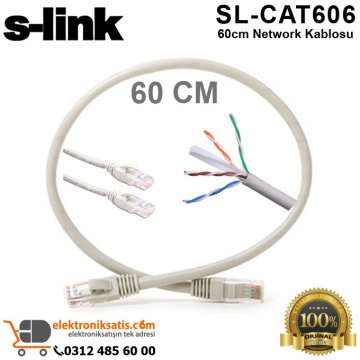 S-Link SL-CAT606 60cm Network Kablosu