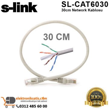 S-Link SL-CAT6030 30cm Network Kablosu