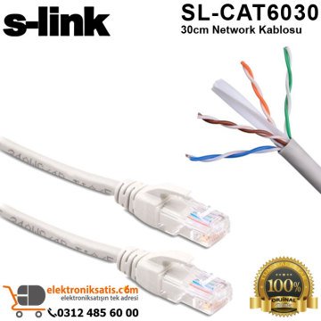S-Link SL-CAT6030 30cm Network Kablosu