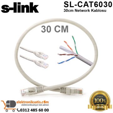 S-Link SL-CAT6030 30cm Network Kablosu