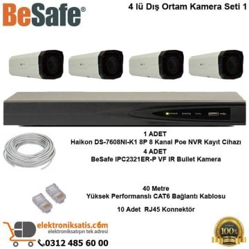 Besafe 4 lü Dış Ortam Kamera Seti 1