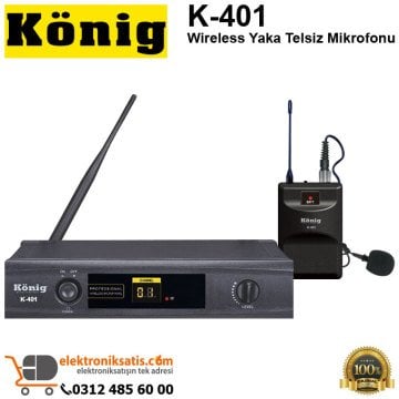 König K-401 Wireless Yaka Telsiz Mikrofonu