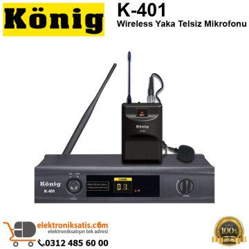 König K-401 Wireless Yaka Telsiz Mikrofonu