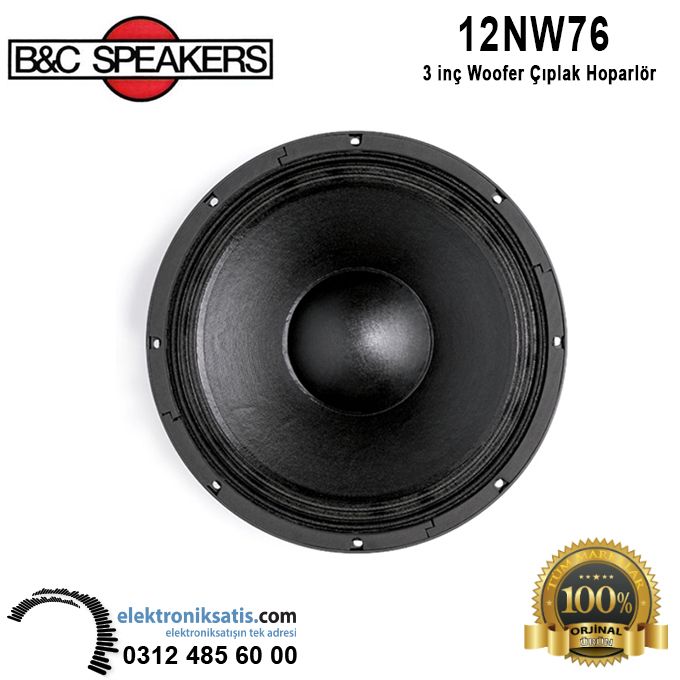 B&C 12NW76 12 inc 30 cm Woofer Hoparlör