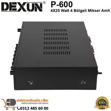 Dexun PA-600 4X25 Watt 4 Bölgeli Mikser Amfi