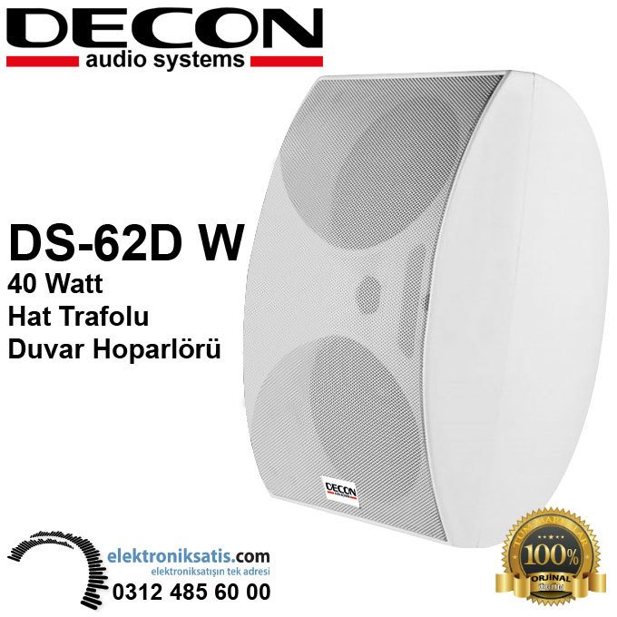 Decon DS-62DW 40 Watt Hat Trafolu Duvar Hoparlörü