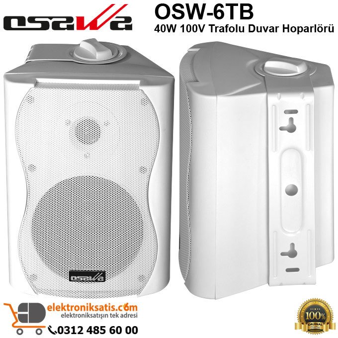 OSAWA OSW-6T Beyaz 100V Trafolu Duvar Hoparlörü