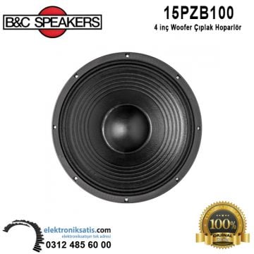 B&C 15PZB100 15' - 38 cm Woofer Çıplak Hoparlör