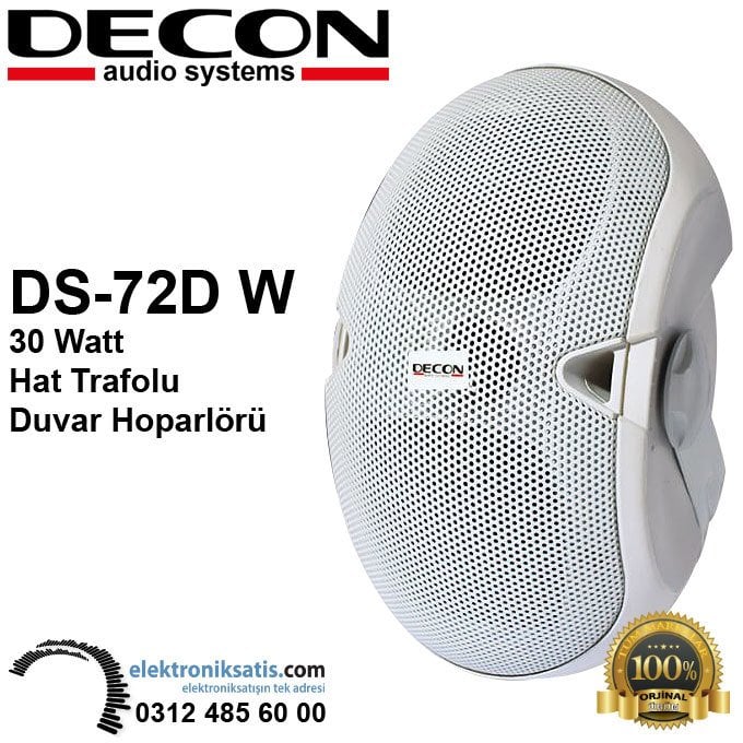 Decon DS-72DW 30 Watt Hat Trafolu Duvar Hoparlörü