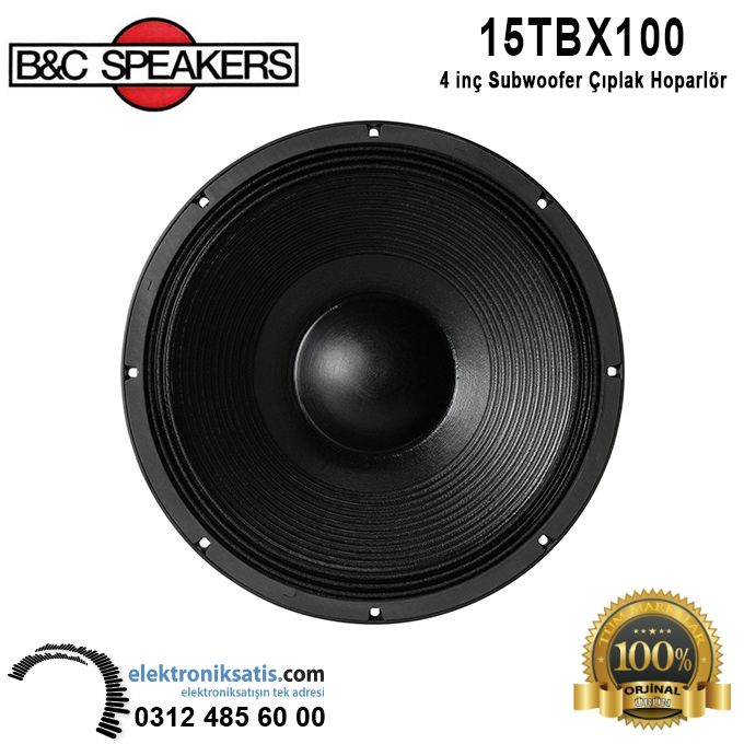 B&C 15TBX100 15' - 38  cm Subwoofer Çıplak Hoparlör