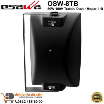 OSAWA OSW-8T (Siyah) 100V Trafolu Duvar Hoparlörü