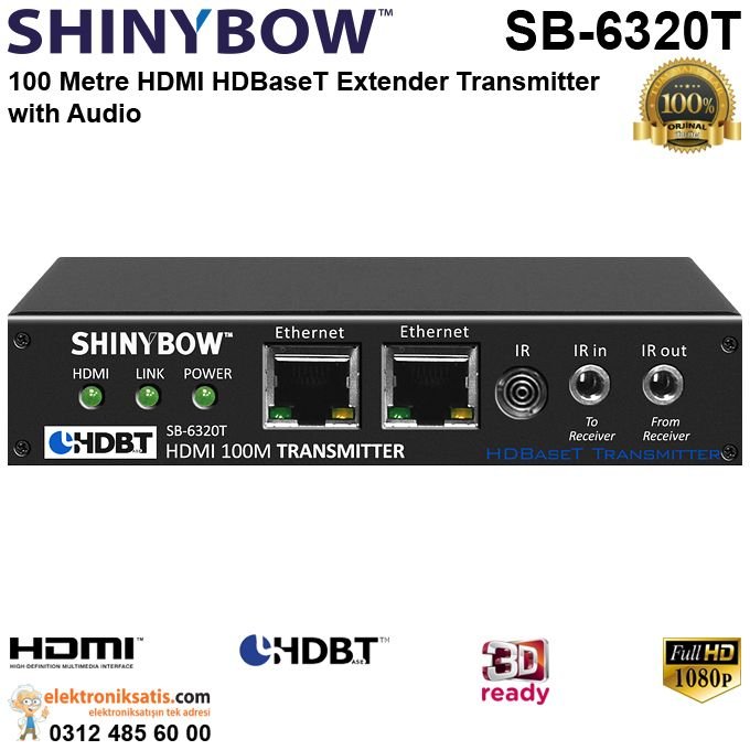 Shinybow SB-6320T HDMI HDBaseT Extender Transmitter with Audio