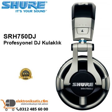 Shure SRH750DJ Profesyonel DJ Kulaklık