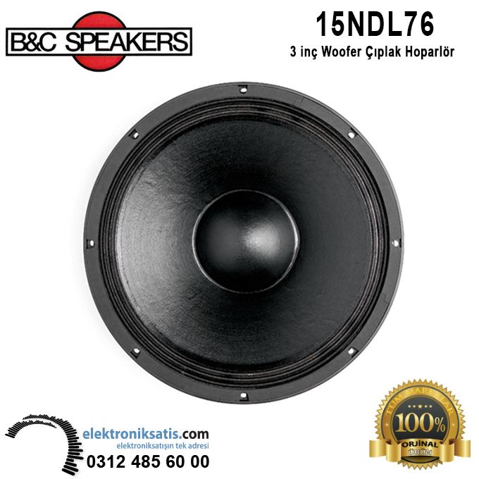 B&C 15NDL76 15' - 38 cm Woofer Çıplak Hoparlör