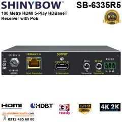 Shinybow SB-6335R5 HDMI 5 Play HDBaseT Receiver with PoE