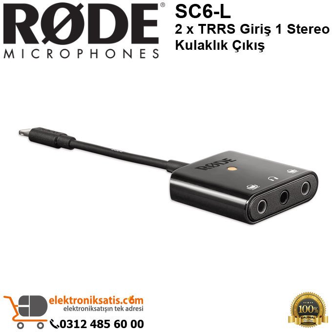 RODE SC6-L 2 x TRRS Giriş 1 Stereo Kulaklık Çıkış