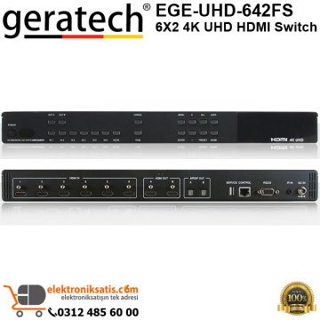 Geratech EGE-UHD-642FS 6X2 4K UHD HDMI Switch