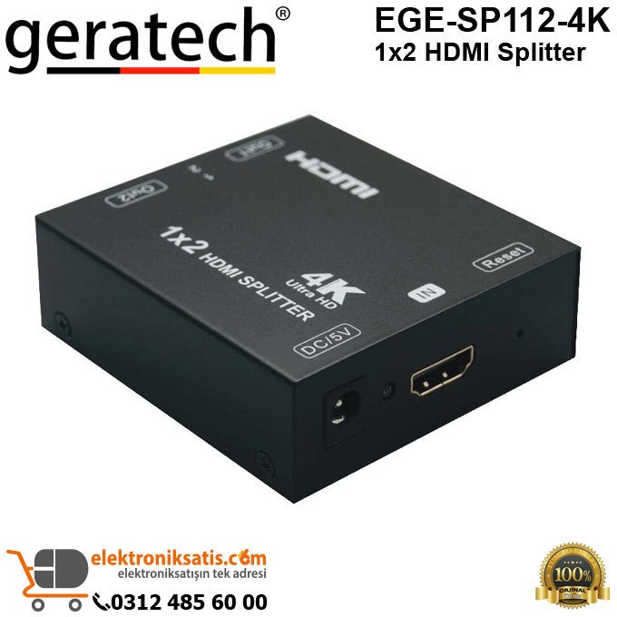 Geratech EGE-SP112-4K 1x2 HDMI Splitter