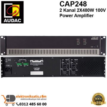 AUDAC CAP248 2 Kanal 2X480W 100V Power Amplifier