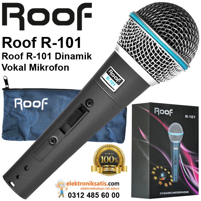 Roof R-101 Dinamik Vokal Mikrofon