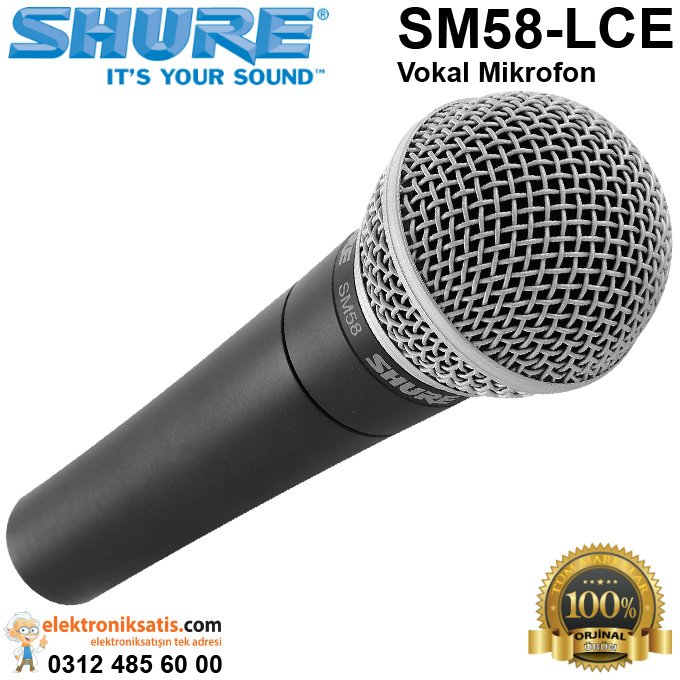 Shure SM58-LCE Dinamik Vokal Mikrofon