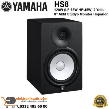 Yamaha HS8 Aktif Stüdyo Referans Monitör Siyah