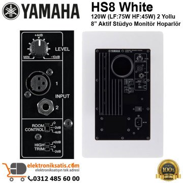Yamaha HS8 Aktif Stüdyo Referans Monitör Beyaz