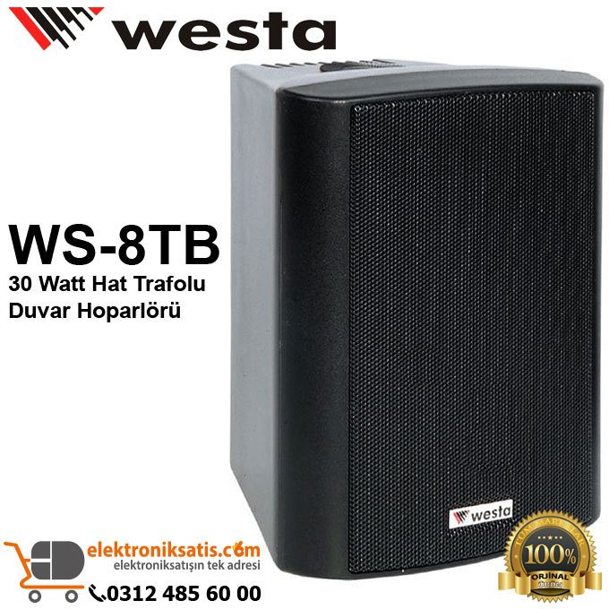 Westa WS-8TB 30 Watt Hat Trafolu Duvar Hoparlörü