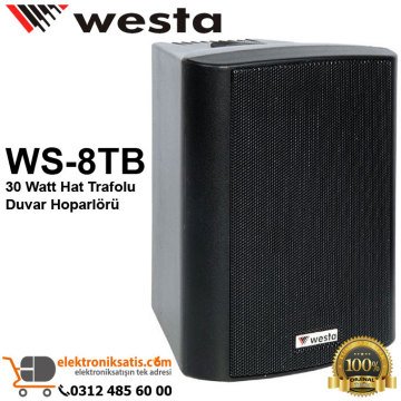 Westa WS-8TB 30 Watt Hat Trafolu Duvar Hoparlörü