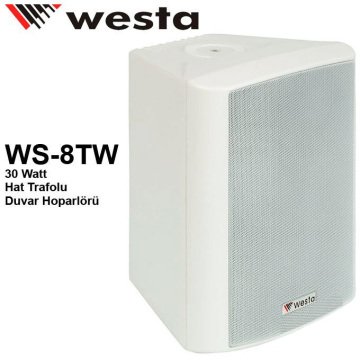 Westa WS-8TW 30 Watt Hat Trafolu Duvar Hoparlörü