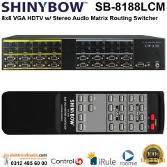 Shinybow SB-8188LCM 8x8 VGA HDTV w/ Stereo Audio Matrix Routing Switcher