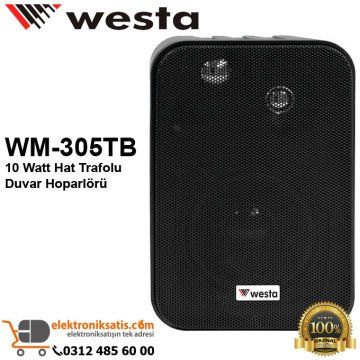 Westa WM-305TB 10 Watt Hat Trafolu Duvar Hoparlörü
