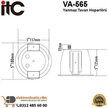ITC VA-565 Yanmaz Tavan Hoparlörü