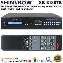 Shinybow SB-8188TB 8x8 VGA HDTV w/ Stereo Audio Matrix Routing Switcher