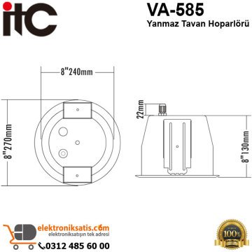ITC VA-585 Yanmaz Tavan Hoparlörü