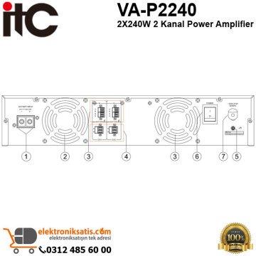 ITC VA-P2240 2X240W 2 Kanal Power Amplifier