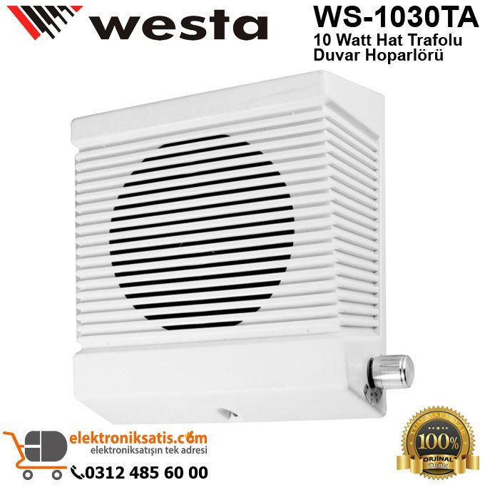 Westa WS-1030TA 10 Watt Hat Trafolu Duvar Hoparlörü