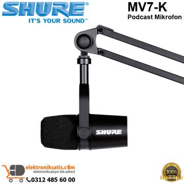 Shure MV7-K Podcast Mikrofon